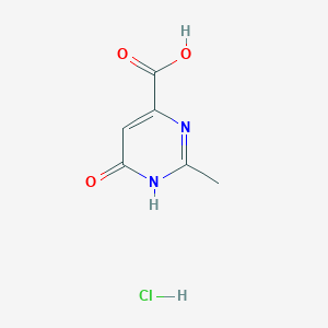 2-Methyl-6-oxo-1,6-dihydropyrimidine-4-carboxylic acid hydrochloride