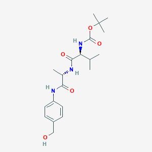 molecular formula C20H31N3O5 B2531221 Boc-Val-Ala-PAB 