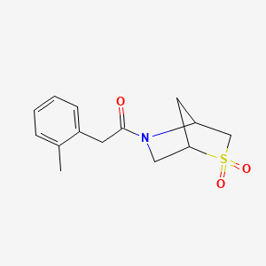 1-(2,2-Dioxido-2-thia-5-azabicyclo[2.2.1]heptan-5-yl)-2-(o-tolyl)ethanone