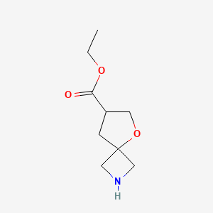 molecular formula C9H15NO3 B2531324 Ethyl 5-oxa-2-azaspiro[3.4]octane-7-carboxylate CAS No. 2248365-33-3