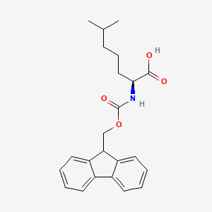 molecular formula C23H27NO4 B2531326 (s)-2-(9h-Fluoren-9-ylmethoxycarbonylamino)-6-methyl-heptanoic acid CAS No. 329270-51-1