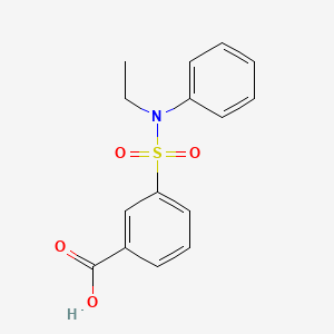 molecular formula C15H15NO4S B2531327 3-[Ethyl(phenyl)sulfamoyl]benzoic acid CAS No. 325721-87-7