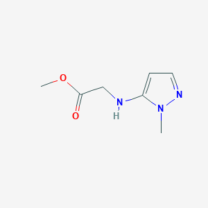 molecular formula C7H11N3O2 B2531462 Methyl (1-methyl-1H-pyrazol-5-yl)glycinate CAS No. 2247206-98-8