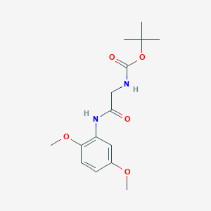 molecular formula C15H22N2O5 B2531481 tert-butyl N-{[(2,5-dimethoxyphenyl)carbamoyl]methyl}carbamate CAS No. 1021998-84-4