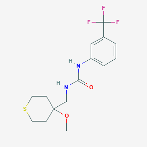 1-((4-methoxytetrahydro-2H-thiopyran-4-yl)methyl)-3-(3-(trifluoromethyl)phenyl)urea
