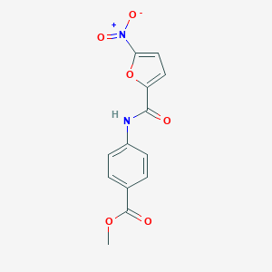 molecular formula C13H10N2O6 B253152 methyl 4-[(5-nitro-2-furoyl)amino]benzoate 