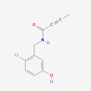 N-[(2-Chloro-5-hydroxyphenyl)methyl]but-2-ynamide
