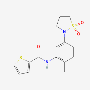 N-(5-(1,1-dioxidoisothiazolidin-2-yl)-2-methylphenyl)thiophene-2-carboxamide