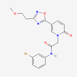 N-(3-bromophenyl)-2-(5-(3-(2-methoxyethyl)-1,2,4-oxadiazol-5-yl)-2-oxopyridin-1(2H)-yl)acetamide