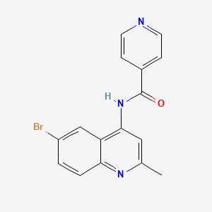 N-(6-bromo-2-methylquinolin-4-yl)pyridine-4-carboxamide
