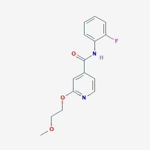 N-(2-fluorophenyl)-2-(2-methoxyethoxy)isonicotinamide