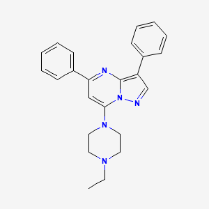 7-(4-Ethylpiperazin-1-yl)-3,5-diphenylpyrazolo[1,5-a]pyrimidine