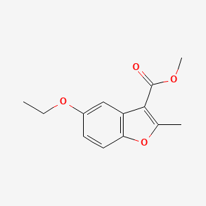 molecular formula C13H14O4 B2531583 Methyl 5-ethoxy-2-methyl-1-benzofuran-3-carboxylate CAS No. 300673-98-7
