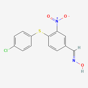 4-[(4-Chlorophenyl)sulfanyl]-3-nitrobenzenecarbaldehyde oxime