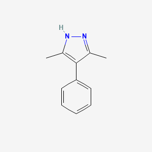 molecular formula C11H12N2 B2531604 3,5-dimethyl-4-phenyl-1H-pyrazole CAS No. 4345-49-7