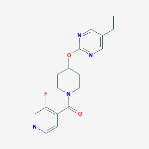 [4-(5-Ethylpyrimidin-2-yl)oxypiperidin-1-yl]-(3-fluoropyridin-4-yl)methanone