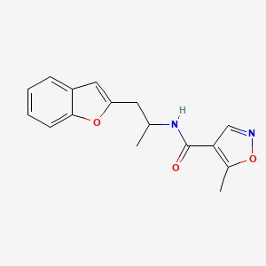 N-(1-(benzofuran-2-yl)propan-2-yl)-5-methylisoxazole-4-carboxamide