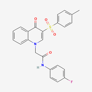 N-(4-fluorophenyl)-2-(4-oxo-3-tosylquinolin-1(4H)-yl)acetamide