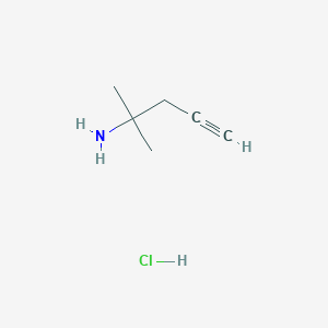 2-Methylpent-4-yn-2-amine;hydrochloride