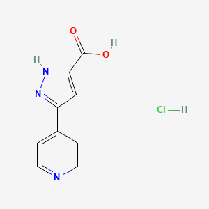 3-(4-Pyridinyl)-1H-pyrazole-5-carboxylic acid hydrochloride