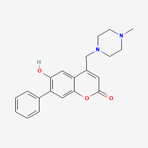 6-hydroxy-4-((4-methylpiperazin-1-yl)methyl)-7-phenyl-2H-chromen-2-one