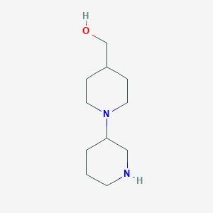 molecular formula C11H22N2O B2531689 [1-(Piperidin-3-yl)piperidin-4-yl]methanol CAS No. 1351031-96-3