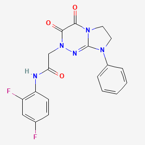 N-(2,4-difluorophenyl)-2-(3,4-dioxo-8-phenyl-3,4,7,8-tetrahydroimidazo[2,1-c][1,2,4]triazin-2(6H)-yl)acetamide