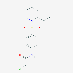 2-Chloro-N-{4-[(2-ethylpiperidin-1-yl)sulfonyl]phenyl}acetamide