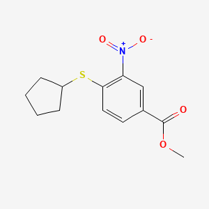 Methyl 4-(cyclopentylthio)-3-nitrobenzoate