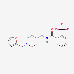 N-((1-(furan-2-ylmethyl)piperidin-4-yl)methyl)-2-(trifluoromethyl)benzamide