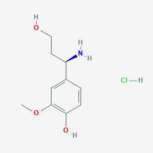 (R)-4-(1-Amino-3-hydroxy-propyl)-2-methoxy-phenol hydrochloride