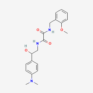 molecular formula C20H25N3O4 B2531742 N'-{2-[4-(dimethylamino)phenyl]-2-hydroxyethyl}-N-[(2-methoxyphenyl)methyl]ethanediamide CAS No. 1705896-79-2