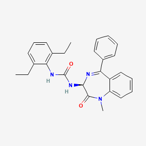 molecular formula C27H28N4O2 B2531755 1-(2,6-diethylphenyl)-3-(1-methyl-2-oxo-5-phenyl-3H-1,4-benzodiazepin-3-yl)urea CAS No. 1796888-46-4