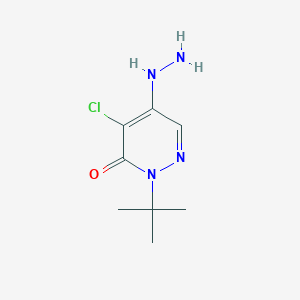2-(tert-butyl)-4-chloro-5-hydrazino-3(2H)-pyridazinone