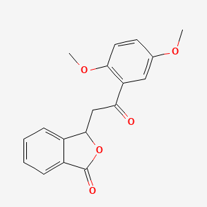 molecular formula C18H16O5 B2531771 3-[2-(2,5-dimethoxyphenyl)-2-oxoethyl]-3H-2-benzofuran-1-one CAS No. 73270-78-7