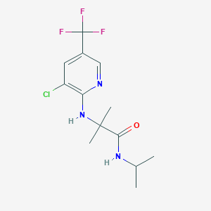 2-{[3-chloro-5-(trifluoromethyl)pyridin-2-yl]amino}-2-methyl-N-(propan-2-yl)propanamide