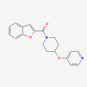 Benzofuran-2-yl(4-(pyridin-4-yloxy)piperidin-1-yl)methanone