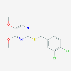 2-[(3,4-Dichlorobenzyl)sulfanyl]-4,5-dimethoxypyrimidine