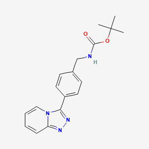 Tert-butyl N-[[4-([1,2,4]triazolo[4,3-a]pyridin-3-yl)phenyl]methyl]carbamate