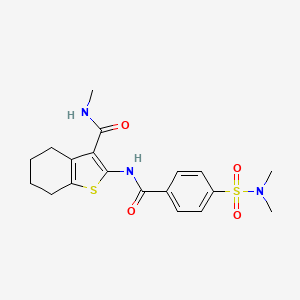 2-[[4-(dimethylsulfamoyl)benzoyl]amino]-N-methyl-4,5,6,7-tetrahydro-1-benzothiophene-3-carboxamide