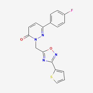6-(4-fluorophenyl)-2-((3-(thiophen-2-yl)-1,2,4-oxadiazol-5-yl)methyl)pyridazin-3(2H)-one