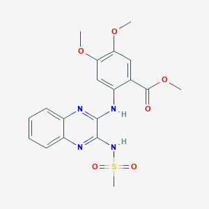 Methyl 2-[[3-(methanesulfonamido)quinoxalin-2-yl]amino]-4,5-dimethoxybenzoate