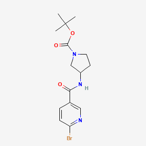Tert-butyl 3-[(6-bromopyridine-3-carbonyl)amino]pyrrolidine-1-carboxylate