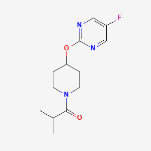1-[4-(5-Fluoropyrimidin-2-yl)oxypiperidin-1-yl]-2-methylpropan-1-one