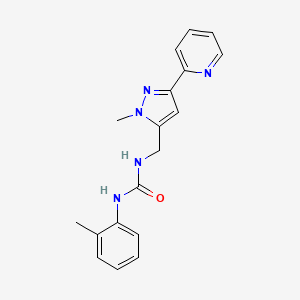 1-(2-Methylphenyl)-3-[(2-methyl-5-pyridin-2-ylpyrazol-3-yl)methyl]urea