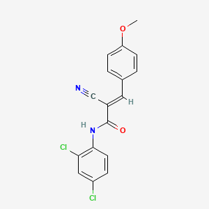 molecular formula C17H12Cl2N2O2 B2531925 (E)-2-cyano-N-(2,4-dichlorophenyl)-3-(4-methoxyphenyl)prop-2-enamide CAS No. 314259-94-4