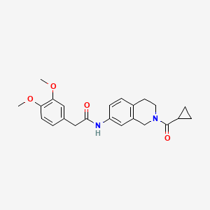 N-(2-(cyclopropanecarbonyl)-1,2,3,4-tetrahydroisoquinolin-7-yl)-2-(3,4-dimethoxyphenyl)acetamide