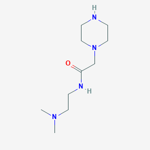 N-[2-(dimethylamino)ethyl]-2-piperazin-1-ylacetamide