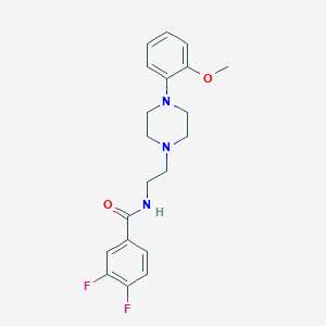 3,4-difluoro-N-(2-(4-(2-methoxyphenyl)piperazin-1-yl)ethyl)benzamide