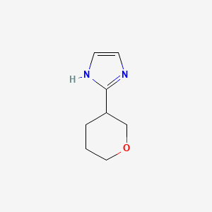 molecular formula C8H12N2O B2531951 2-(oxan-3-yl)-1H-imidazole CAS No. 1243164-60-4